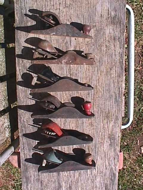 RUSTY WOOD BLOCK PLANE PARTS
