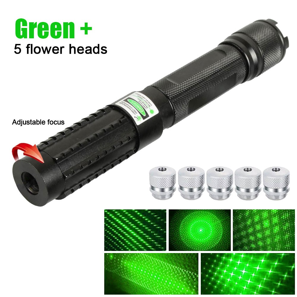 Adjustable 532nm Green Bright Laser Pointer Visible Dot Light