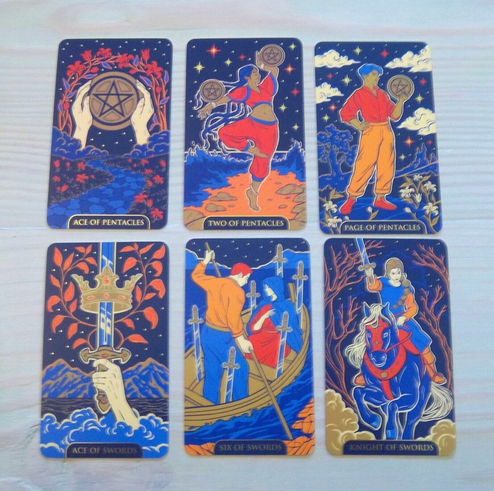Starlight Tarot Deck w/ Guide - "Blue Edition" by Wyspell Indie / New / Sealed