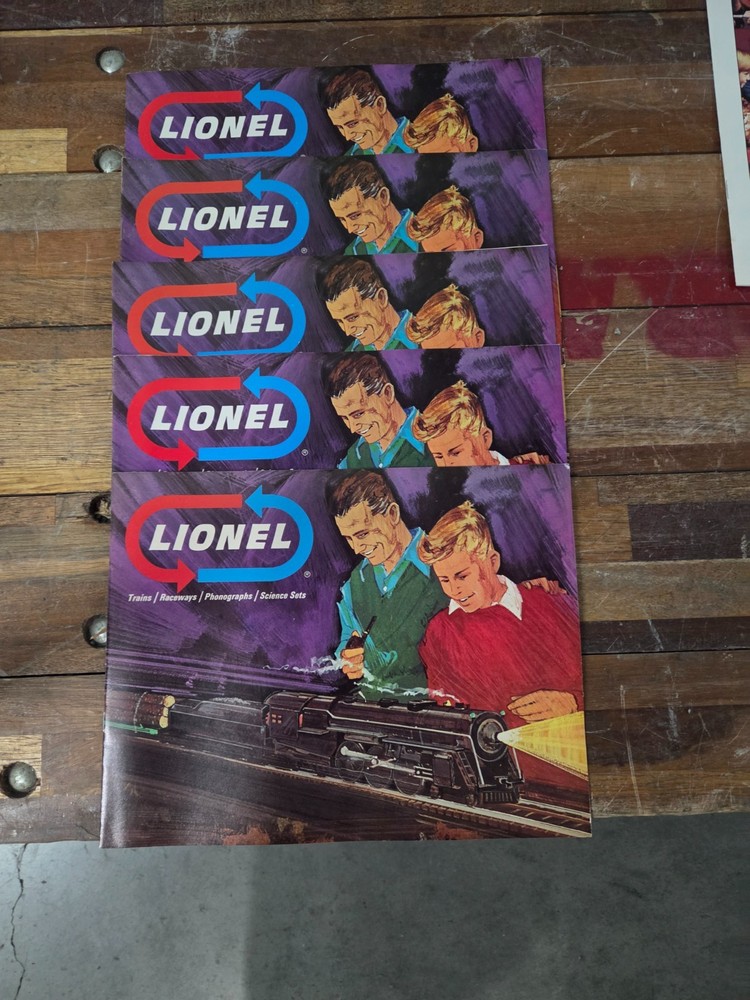 (5) 1966 LIONEL TRAIN CATALOGS