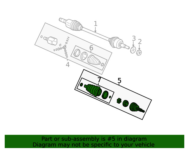 Genuine GM Inner Joint Assembly 22724177