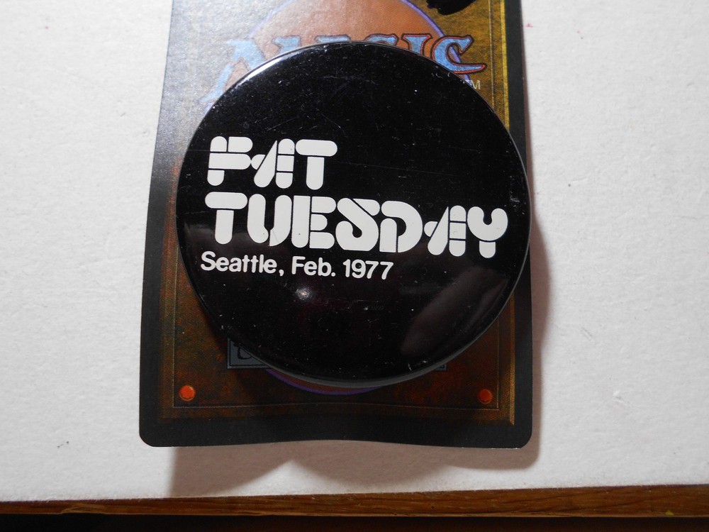 PL149: Seattle Fat Tuesday 1977 pinback button