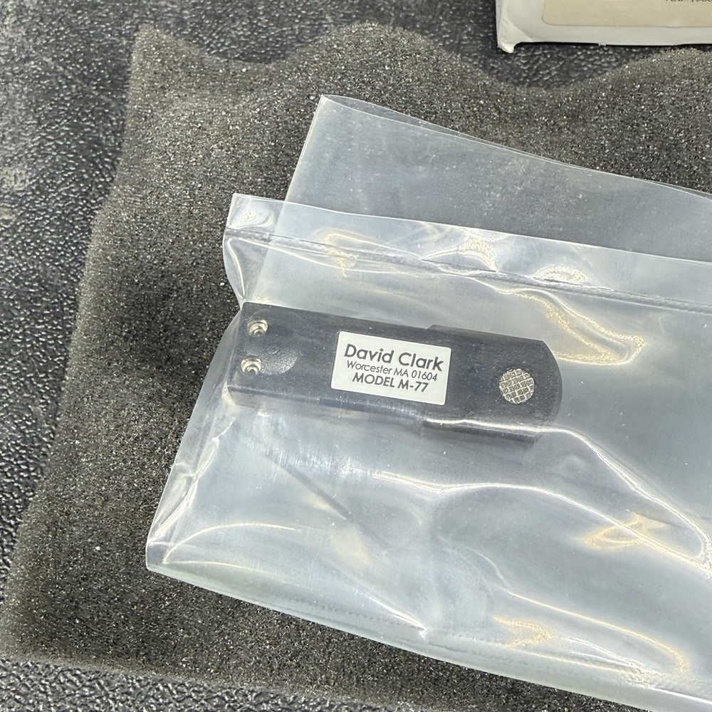 ORIGINAL DAVID CLARK MODEL M-77 ELECTRET MICROPHONE