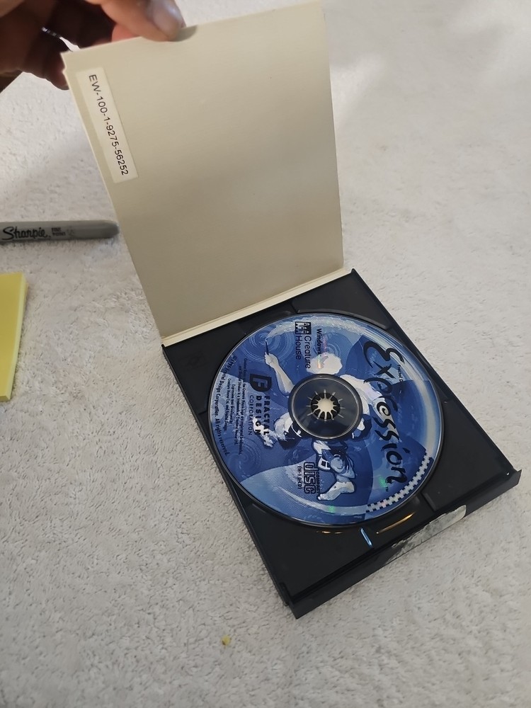 Fractal Design Expression Natural-Media Vector Drawing Tool Macintosh Rare Disc
