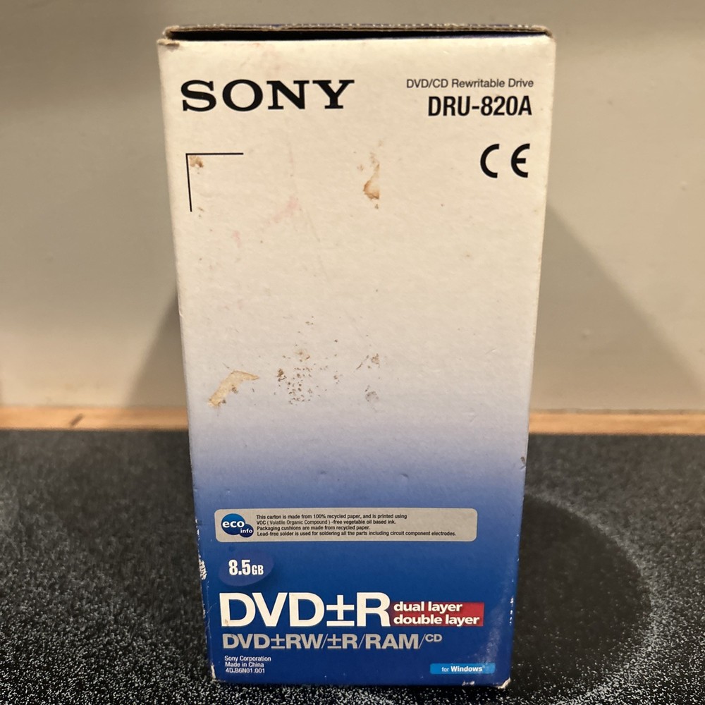 Sony DRX-820U External Double/Dual Layer DVD/CD ReWriteable Drive - Open Box