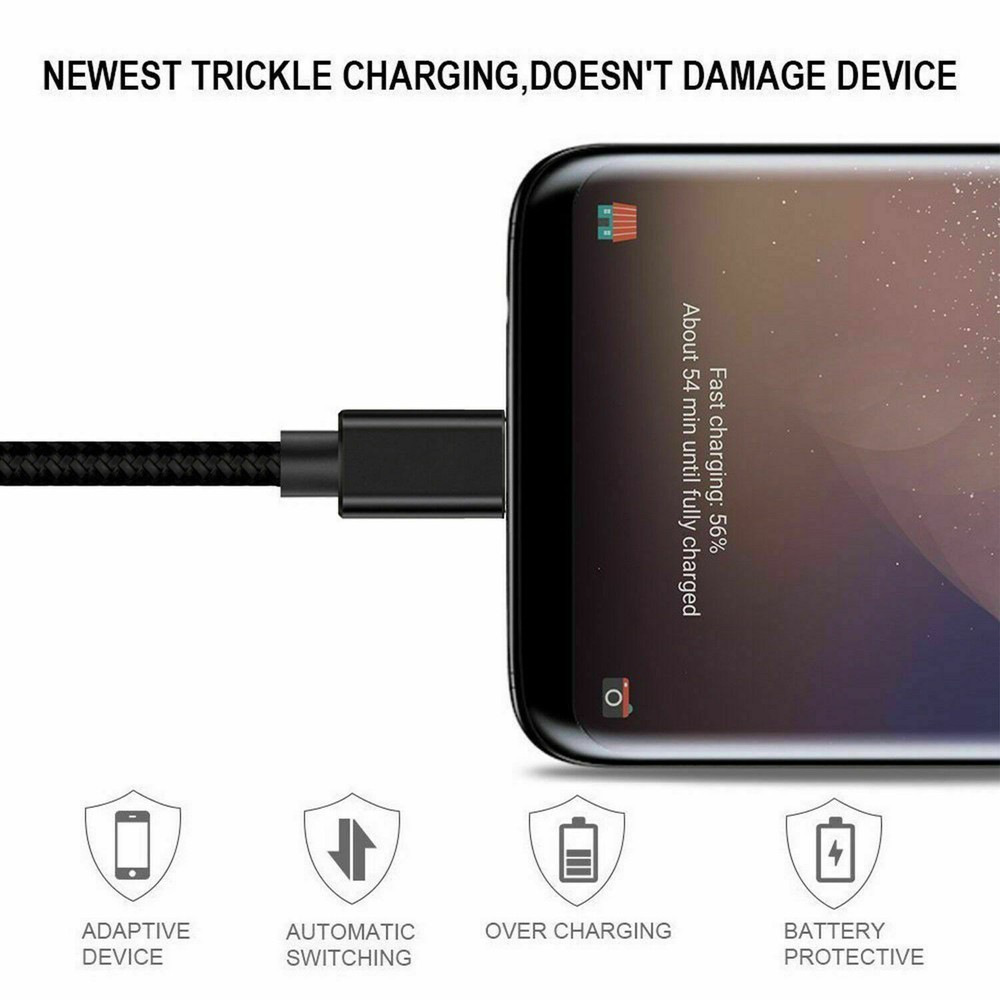 Heavy Duty Fast Charger USB Micro USB MINI USB Cable Cord For Samsung Android LG