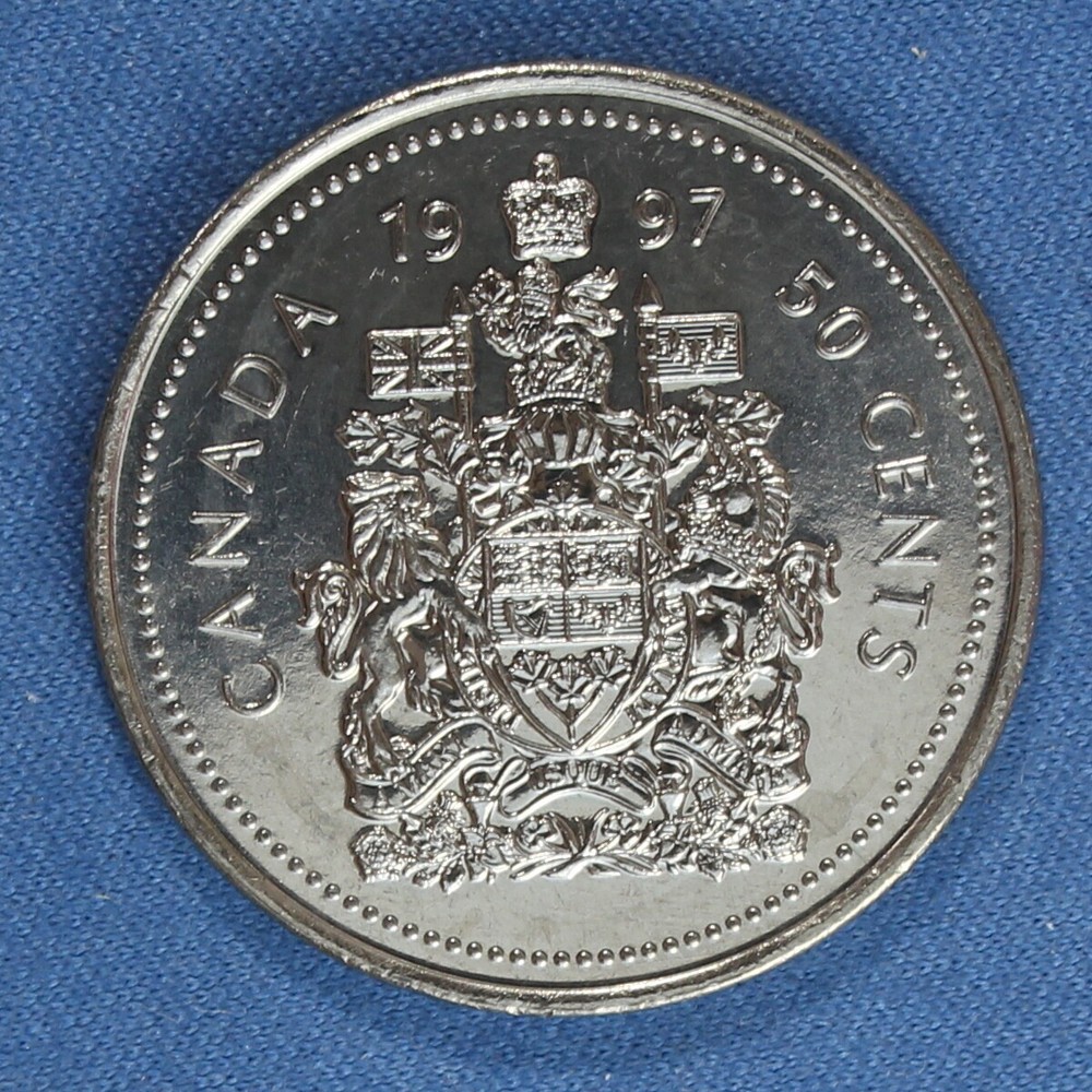 Canada 1997 Half Dollar (50 Cents) from a Mint Roll