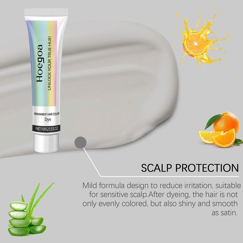 Silver Hair Dye Cream 100g Hot E0