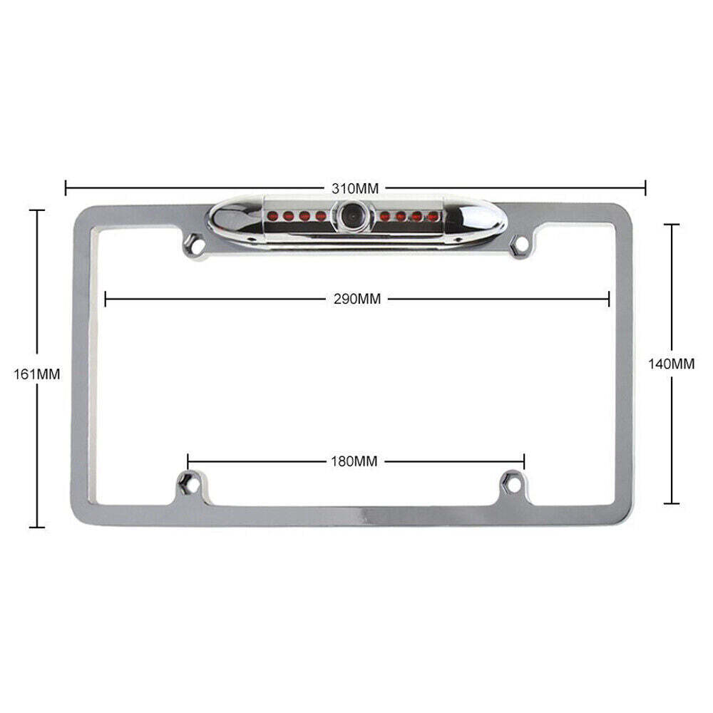 Absolute CAM2100S Chrome License Plate Frame Front Camera Night Vision Car Front