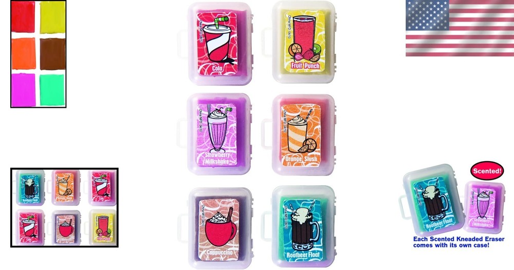 Durable Mini Food Scented Erasers Assorted Pack – 36 Delightful Designs for Fun