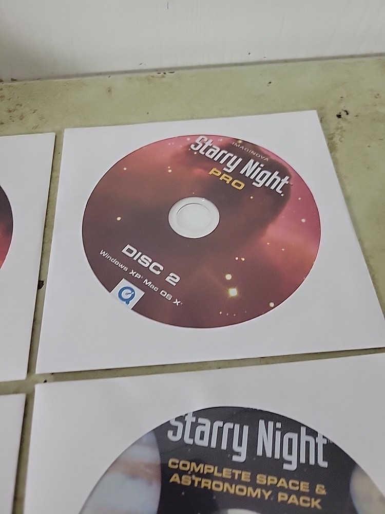 Imaginova Starry Night Pro 3 Discs Plus DVD Version 5.0 Software Windows Mac