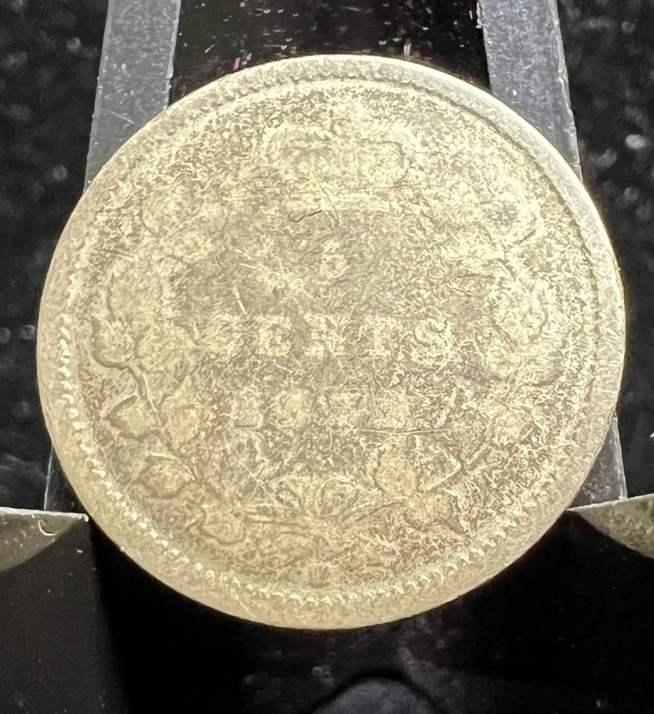1875 H Canada 5 Cents *Silver