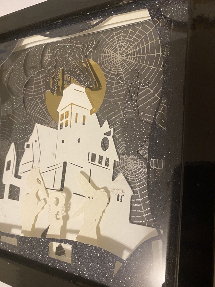 Beetlejuice hand made 9x9 shadow box