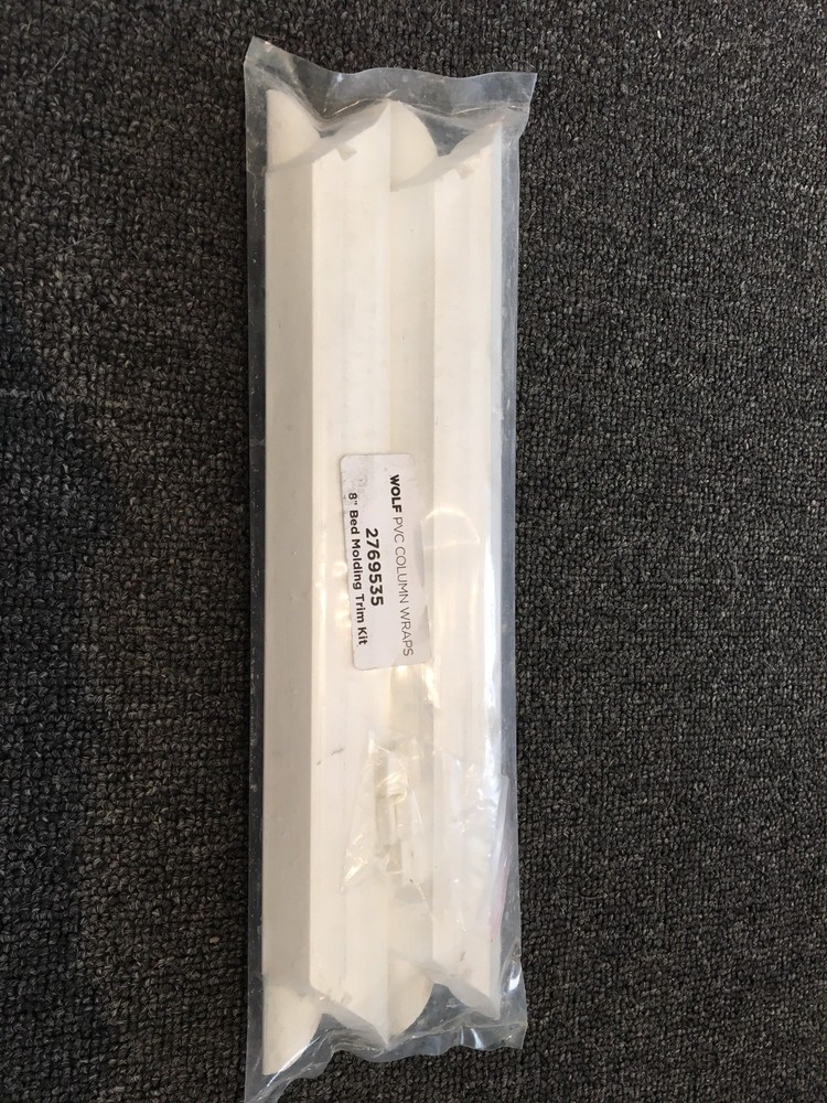 PVC Wolf Column Wrap 8" Bed Molding Trim Kit