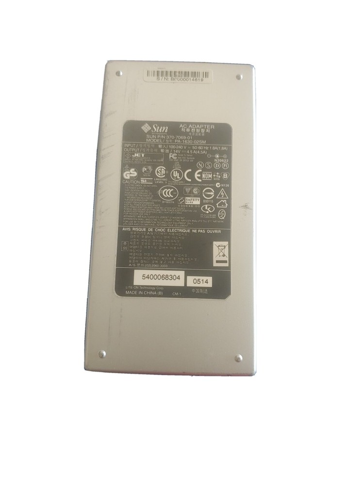 SUN, 370-7069, SunRay 170 AC Adapter