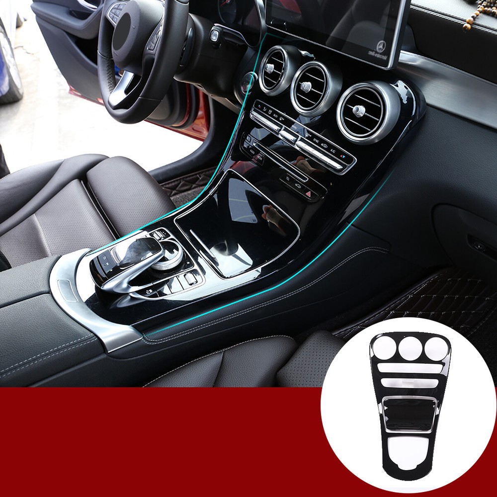 Center Console Control Panel Fits Mercedes C-Class W205 GLC AMG Black