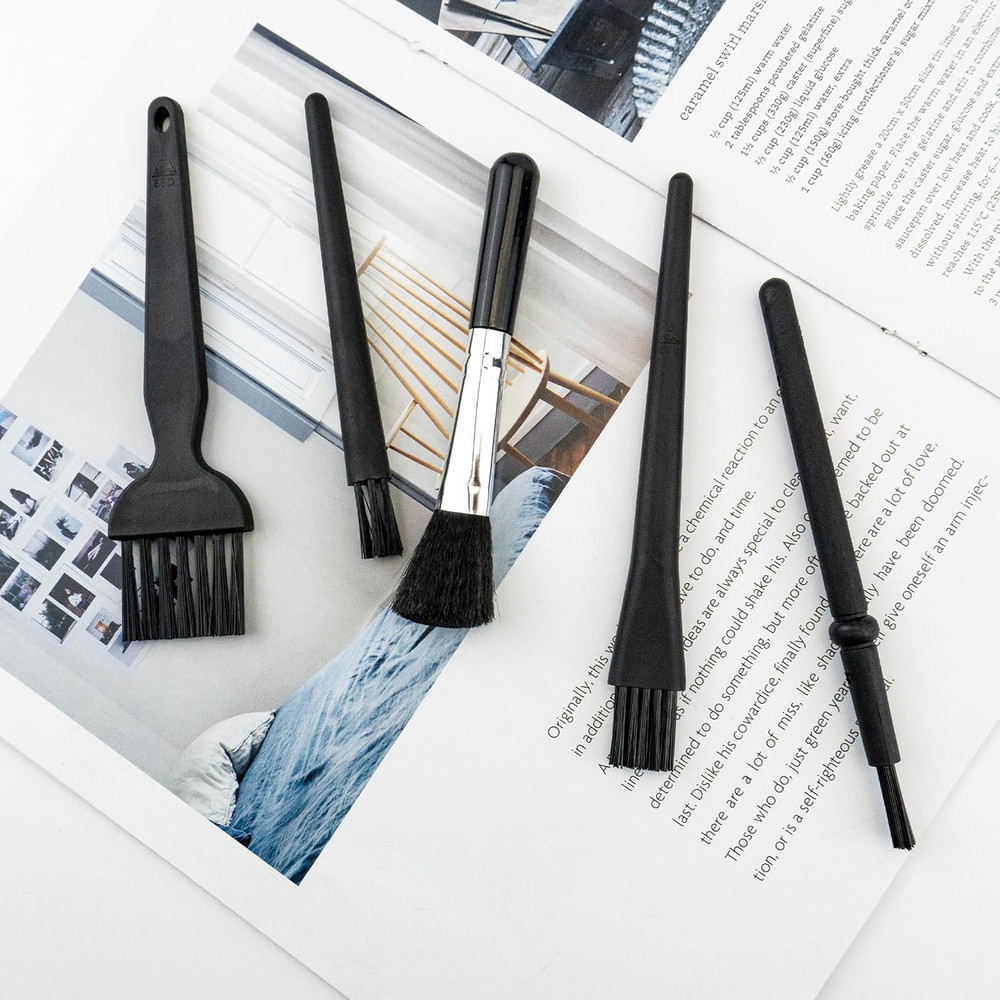 5 PCS Mini Keyboard Cleaning Brushes Kit, PP Handle Nylon anti Static Electronic