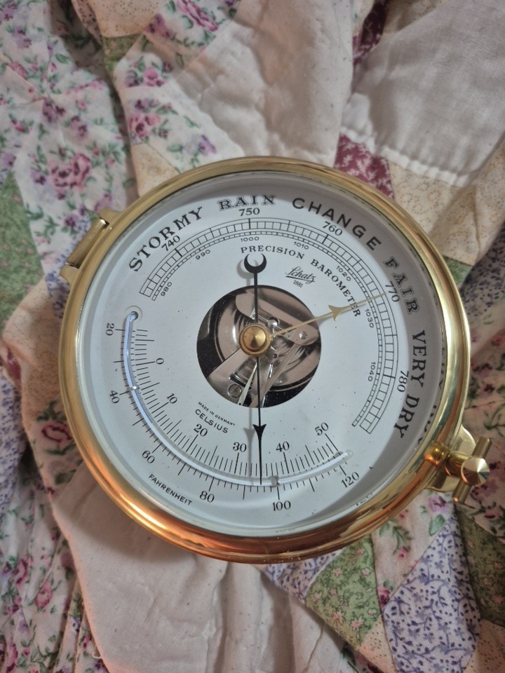 Schatz Ship's Bell Clock and Barometer