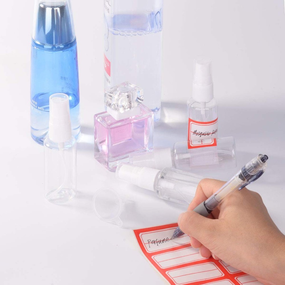 Spray Bottle, 1oz/30ml Small Plastic Fine Mist 6pack-30ml-plastic, clear