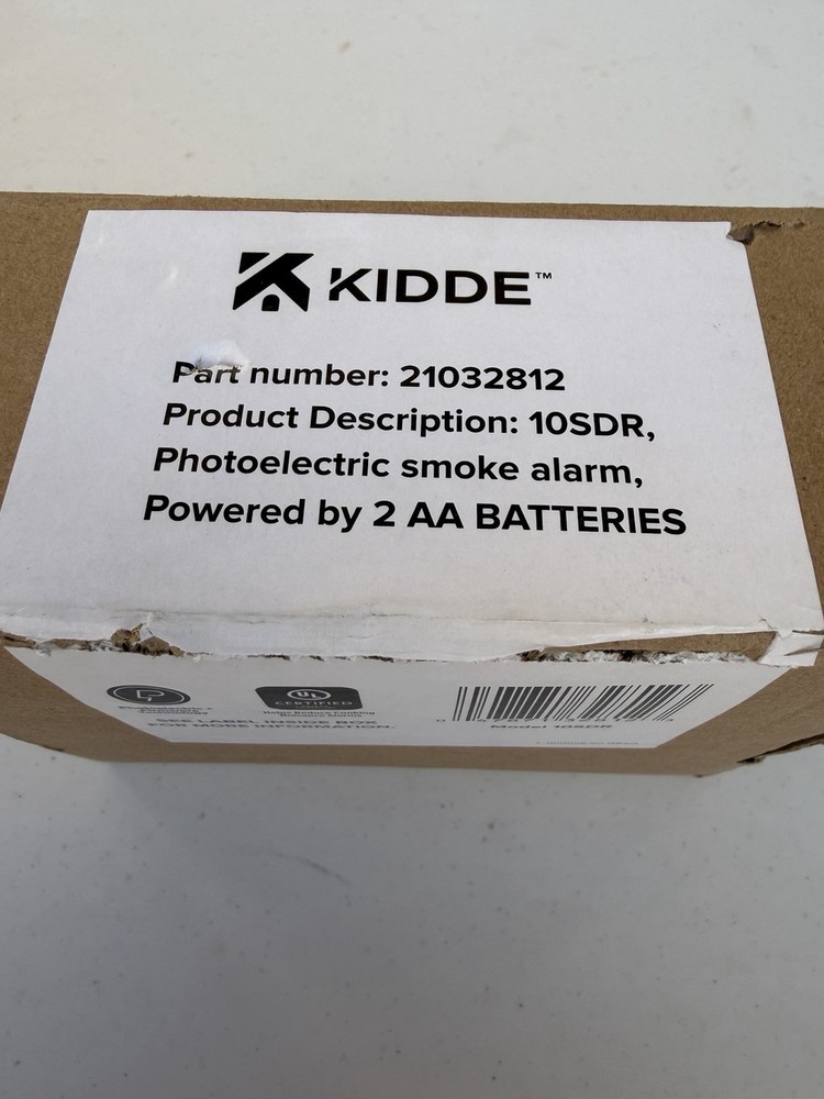 Kidde Smoke Detector, 4-inch Compact, Aa Battery Powered, 10sdr