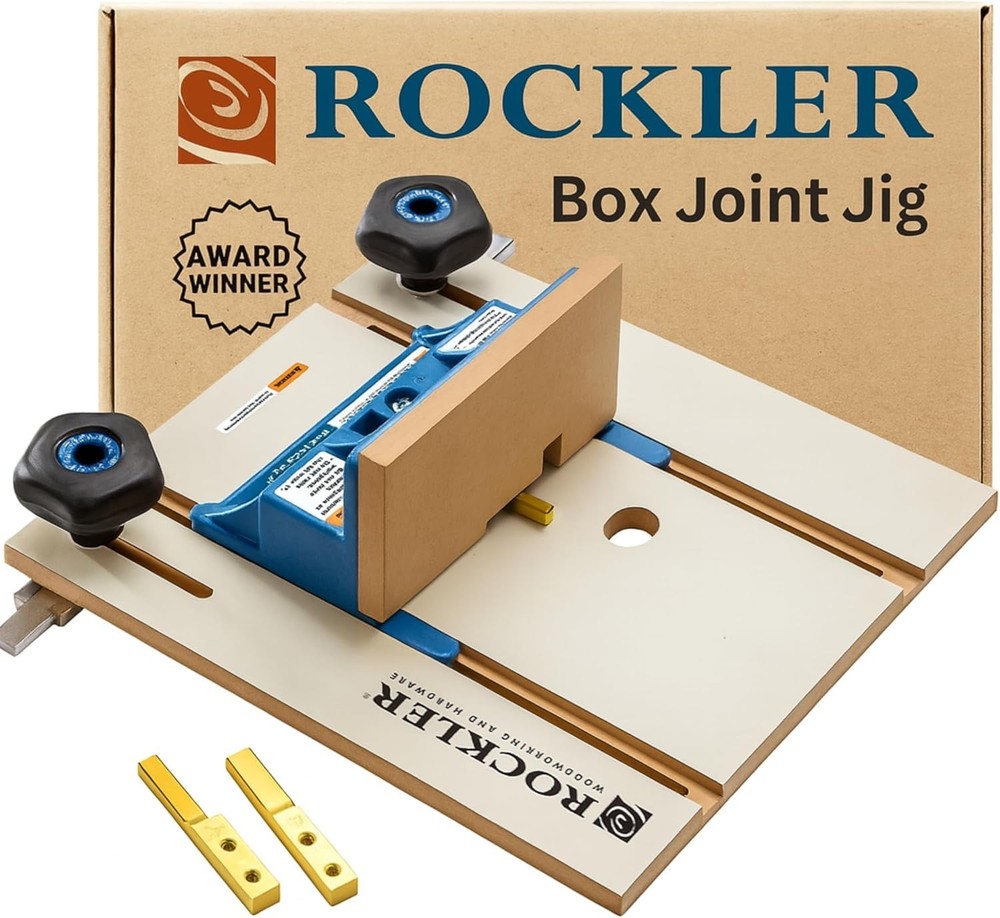 Router Table Box Joint Jig - Finger Joint Indexing Keys W/Three Finger Widths ¼”