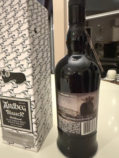 Ardbeck BlaaacK Empty Bottle Scotch Whiskey With Box Limited Edition