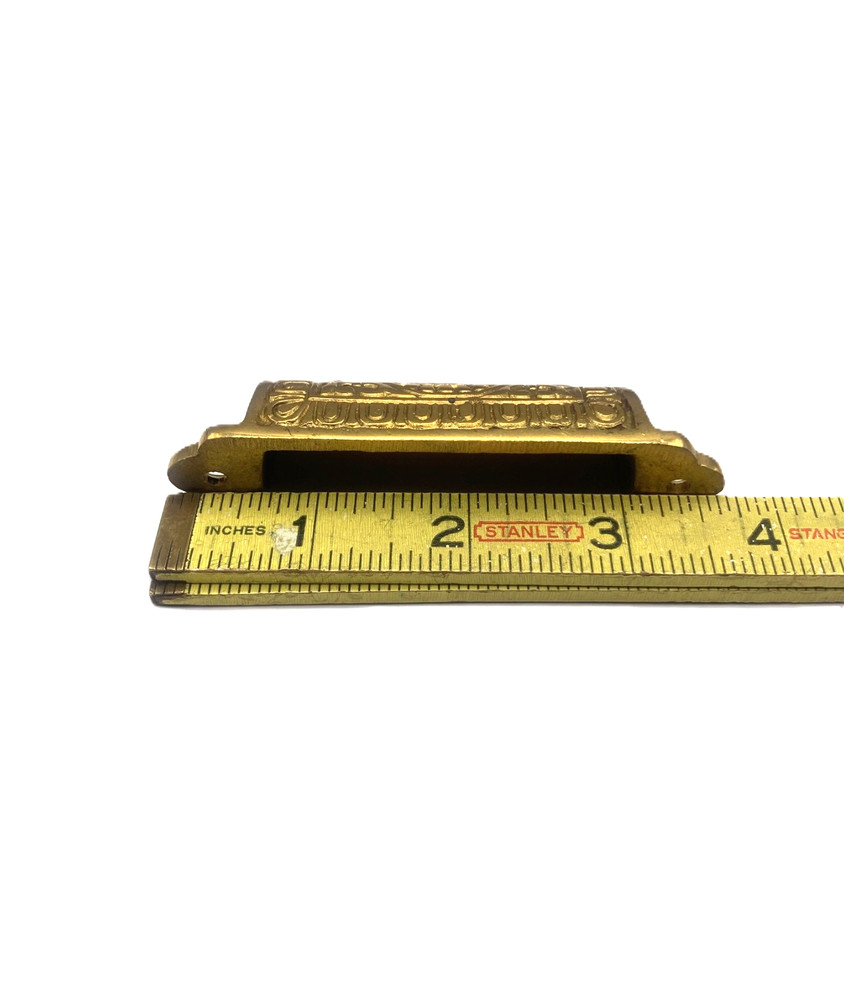 Brass Bin Pull Victorian Eastlake Bin Cup Pull