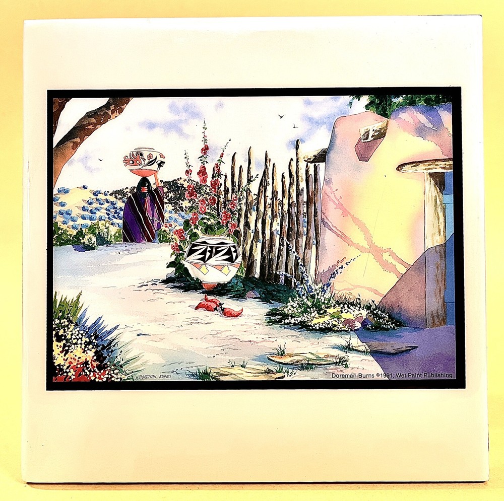 Doreman Burns “Chamisa Entrance” Ceramic Tile Trivet Harmony Designs