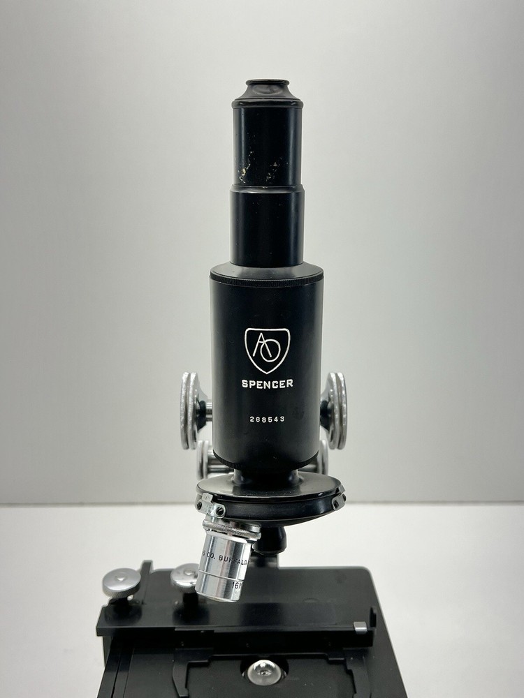 American Optical Spencer Microscope Vintage AO 1 Objectives Unknown Year