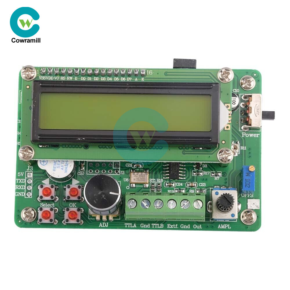DDS Function 5MHz Signal Generator Module Sine/Triangle/Square Wave TTL Output.