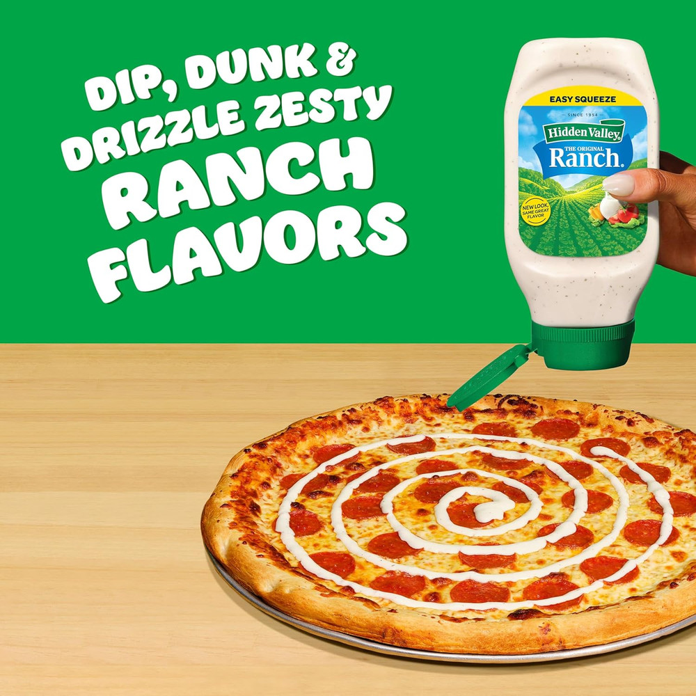 Original Ranch Condiment and Dressing, Easy Squeeze Bottle, 24 Fl Oz (Package Ma