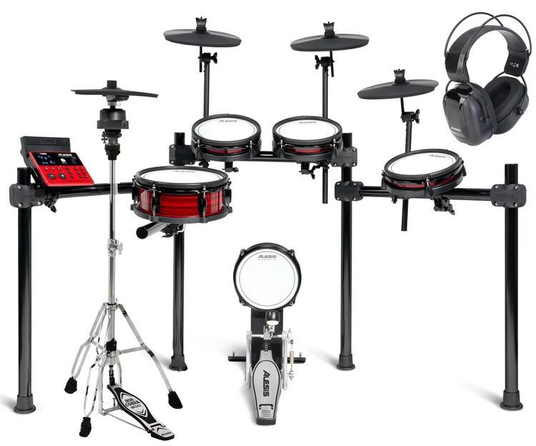 Alesis Nitro Ultimate Electronic Drum Set - Headphones Bundle