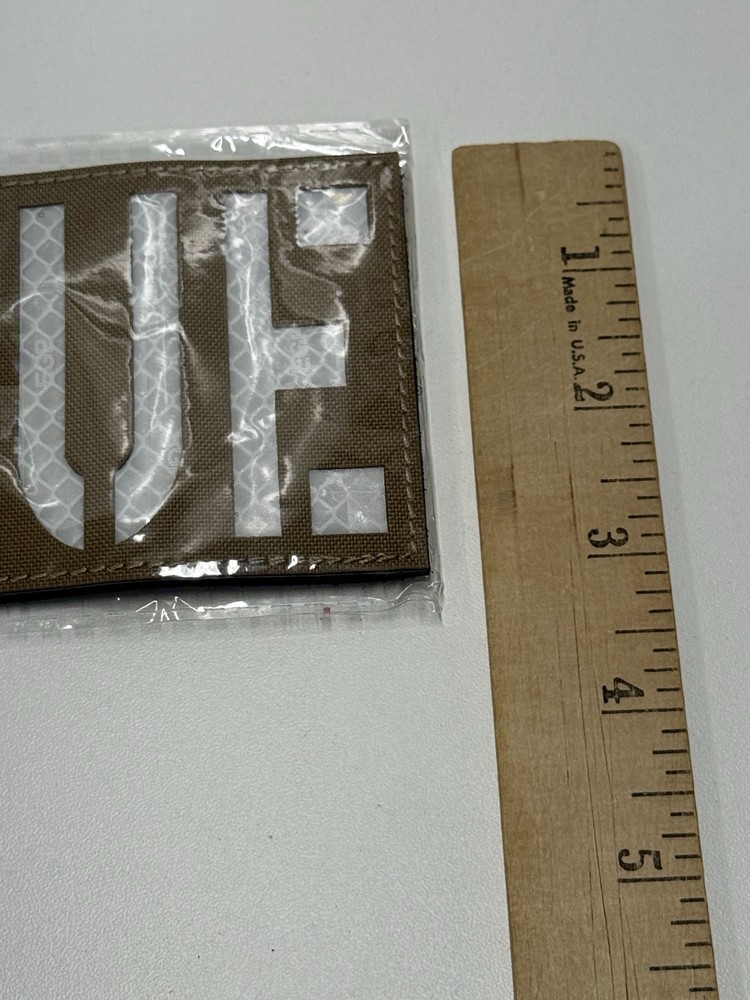 RESCUE Reflective Tactical Patch Hook Loop Vest Plate Carrier ID Badge