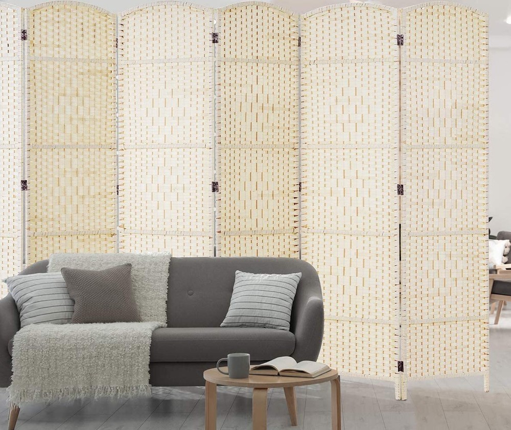 JOSTYLE Room Divider 6' Folding Privacy Screen Extra Wide Wall Partition 6-Panel