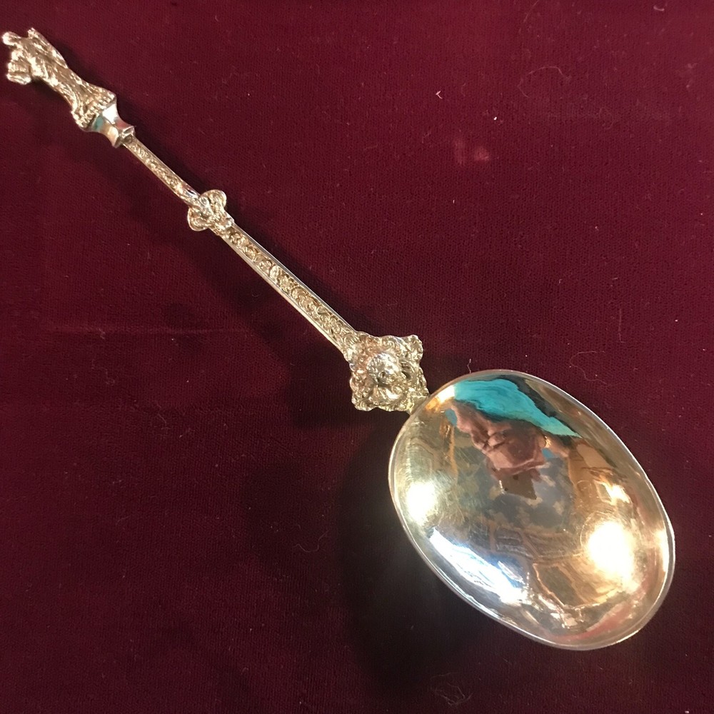 Antique Continental Gilt Silver Figural Spoon
