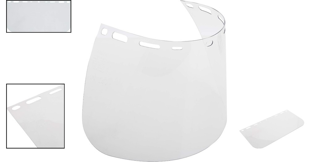 Replacement Face Shield Clear Polycarbonate 8x15.5 Inch Model