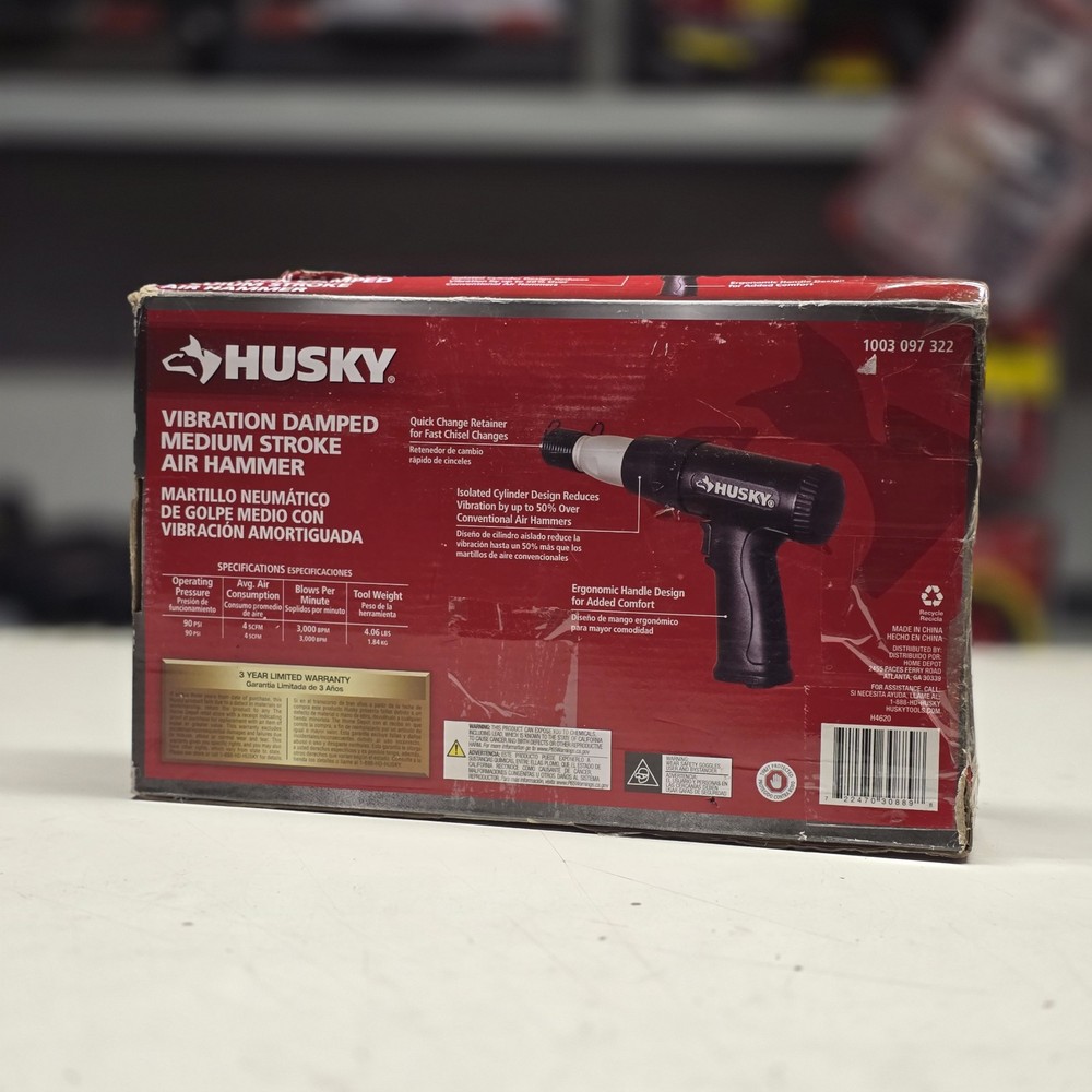 Husky Vibration Damped Medium Stroke Air Hammer H4620