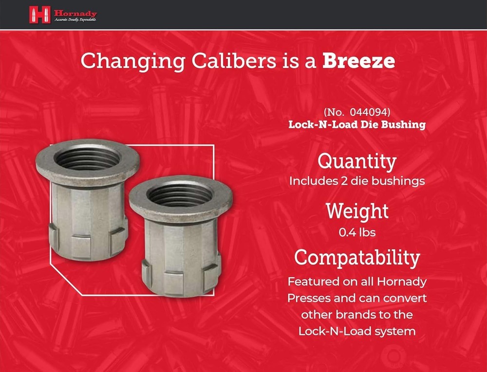 Hornady Lock-N-Load Die Bushing - 2 Pack - 044094