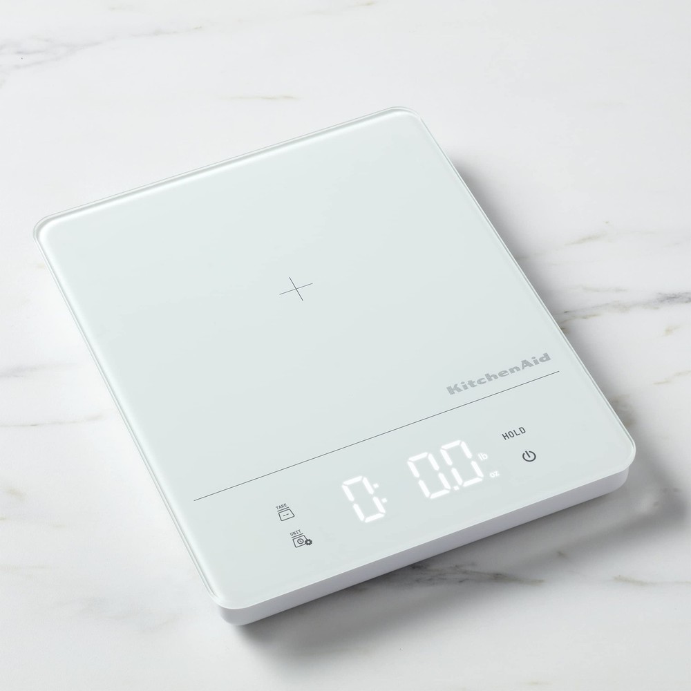 KitchenAid Digital Kitchen Food Scale, 11 pound, White