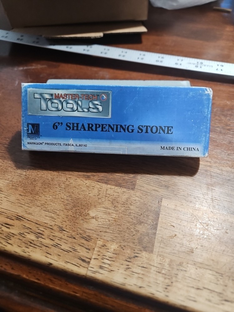 Master Tech Knife 2 Sided Sharpening  Whetstone Course And Fine Grit 6"x2x1