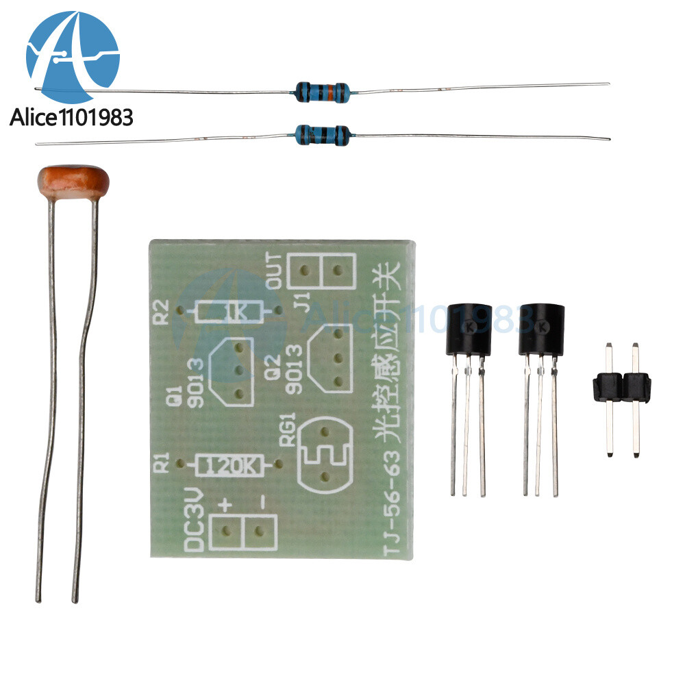 10X Light-Control Sensor Switch Circuit DIY Kits For Electronic Trainning Module
