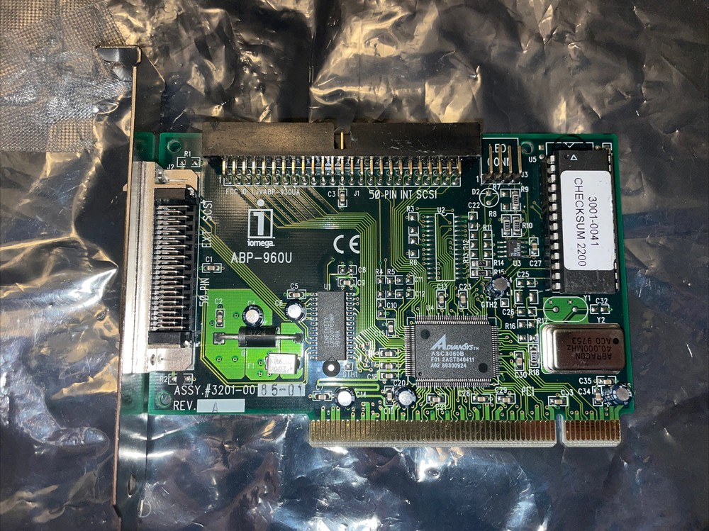 Iomega ABP-960U PCI SCSI Controller Card
