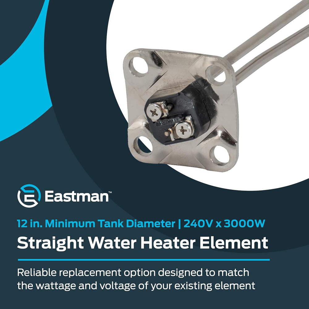 Straight Water Heater Element, 240V x 3000W, 60053