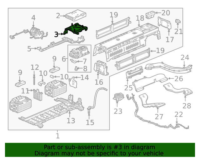 Genuine GM Battery Tray Bracket 24286456