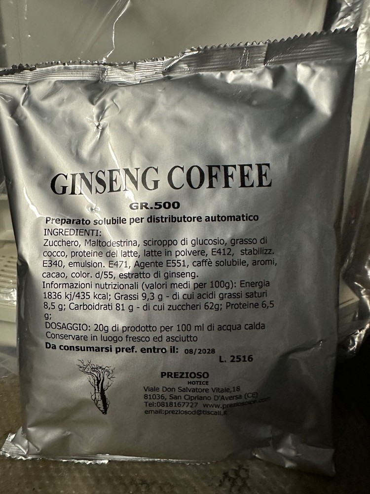 5KG GINSENG COFFEE SOLUBLE BAR PREPARATION - PROFESSIONAL