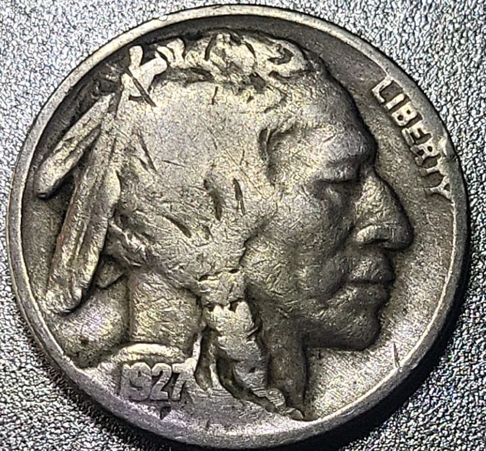 1927 Buffalo Nickel Free Shipping
