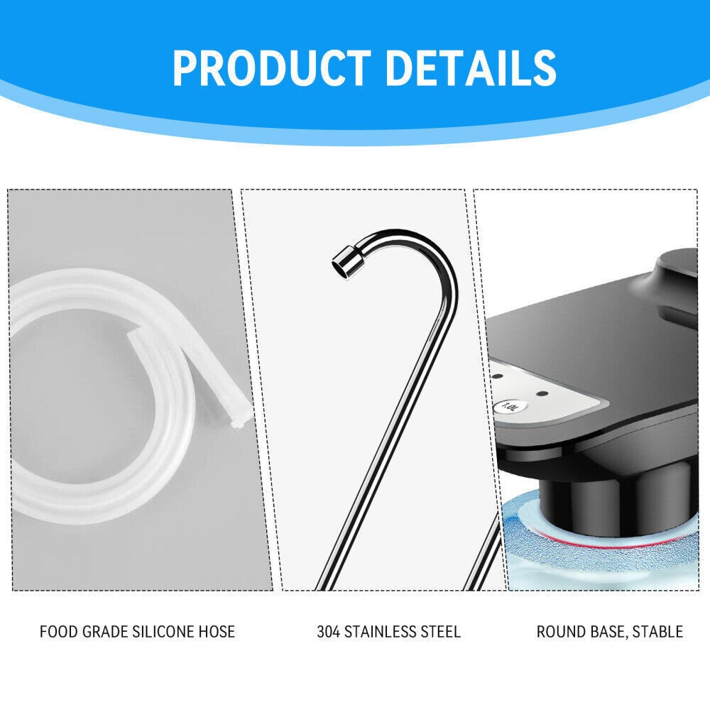 5 Gallon Water Bottle Switch Pump Electric Automatic Universal Dispenser USB US