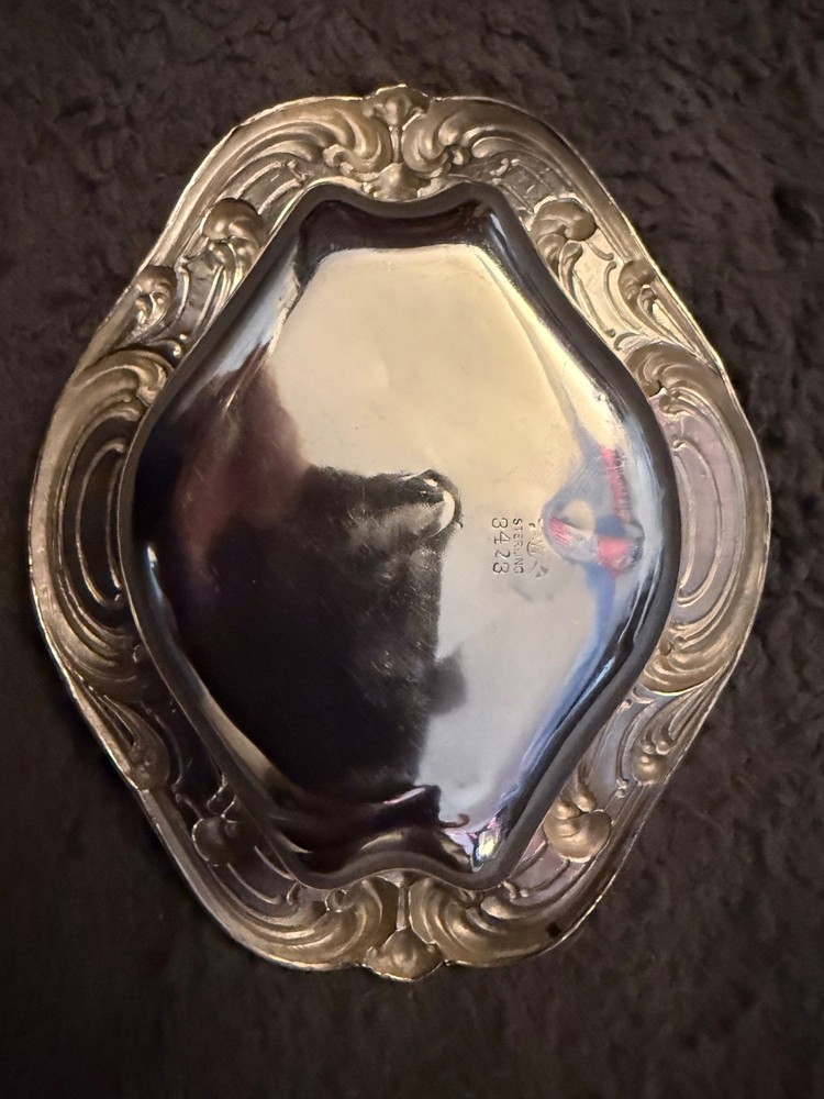 Sterling Silver Webster Rococo Design style 3423 Nut/Candy Dish