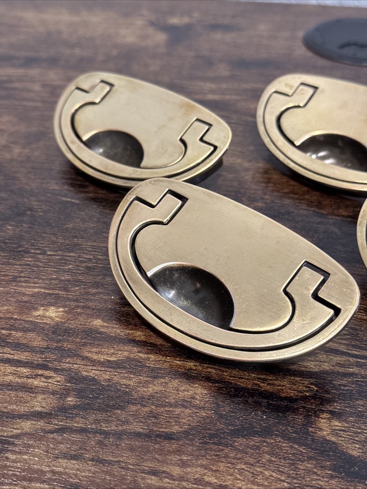 Drexel Passage Drawer Pulls 4 Handles Campaign Brass KBC N-16827 Replacement