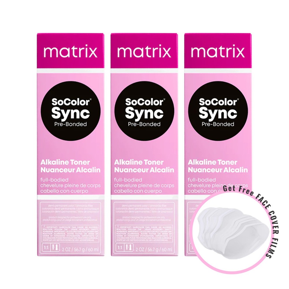 [3PACKS] MATRIX SoColor Sync Pre-Bonded Alkaline Toner (CHOOSE YOUR COLOR)